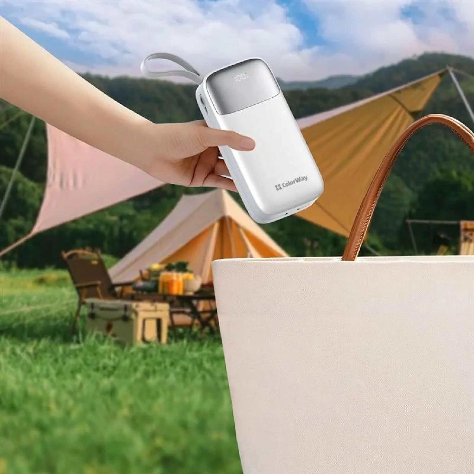 Зовнішній акумулятор ColorWay 30000mAh White (CW-PB300LPA4WT-PDD) UA