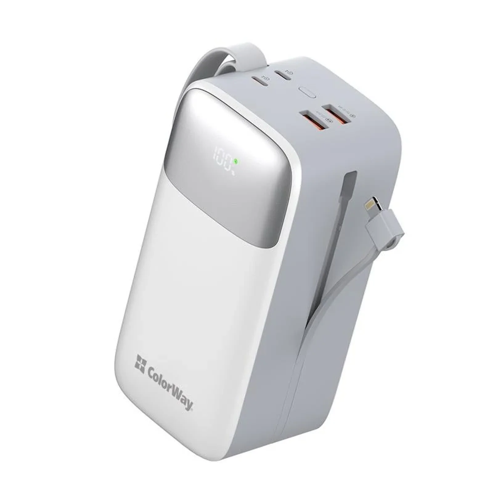 Зовнішній акумулятор ColorWay 50000mAh White (CW-PB500LPA4WT-PDD) UA