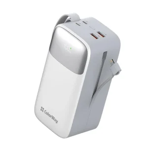 Зовнішній акумулятор ColorWay 50000mAh White (CW-PB500LPA4WT-PDD) UA