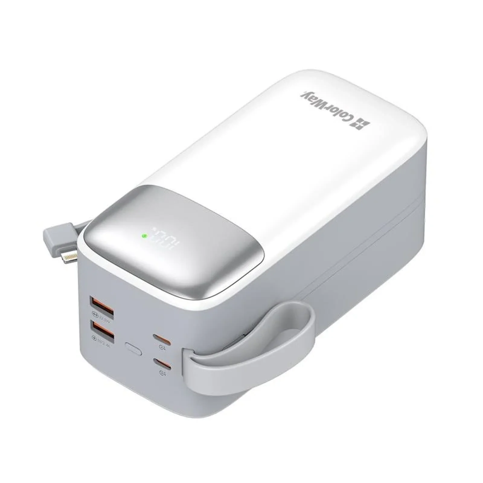 Зовнішній акумулятор ColorWay 50000mAh White (CW-PB500LPA4WT-PDD) UA