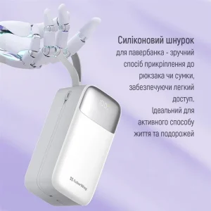 Зовнішній акумулятор ColorWay 50000mAh White (CW-PB500LPA4WT-PDD) UA
