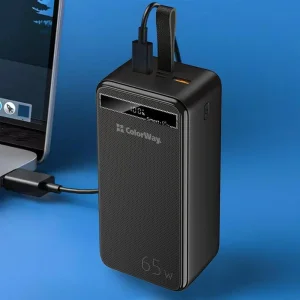 Зовнішній акумулятор ColorWay Powerful 40000mAh Black (CW-PB400LPA4BK-PDD) UA
