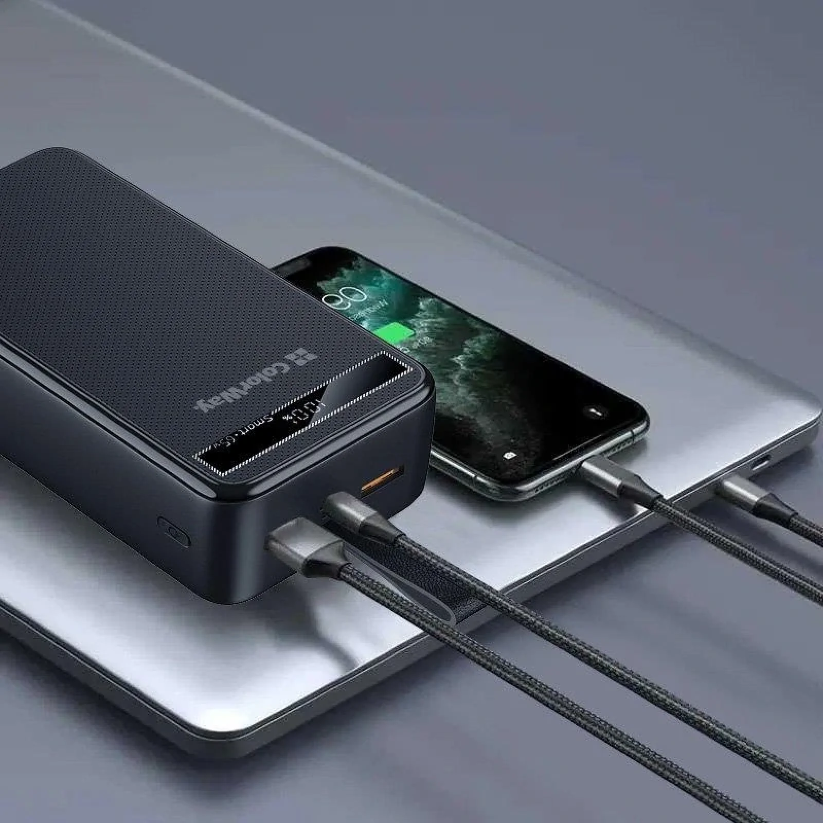 Зовнішній акумулятор ColorWay Powerful 40000mAh Black (CW-PB400LPA4BK-PDD) UA