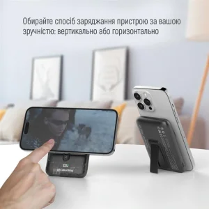 Зовнішній акумулятор ColorWay 15W MagSafe 10000mAh Black (CW-PB100LPA3BK-WPDD) UA