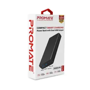 Зовнішній акумулятор Promate Bolt-20 Black 20000mAh, bolt-20.black UA