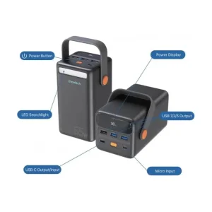 Зовнішній акумулятор Choetech B664 50000mAh Black (B664-CCBE) UA