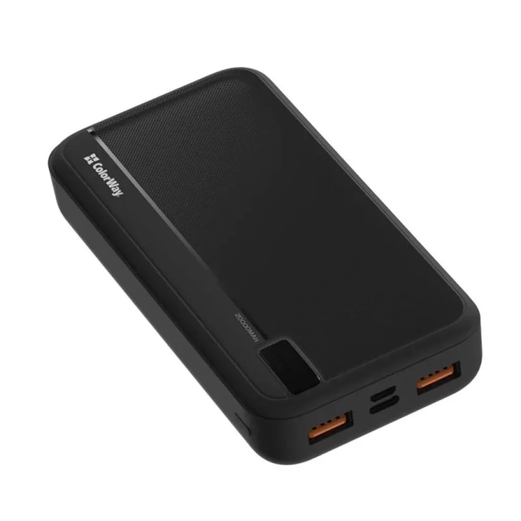 Зовнішній акумулятор ColorWay High-power 20000mAh Black (CW-PB200LPA4BK-PD) UA