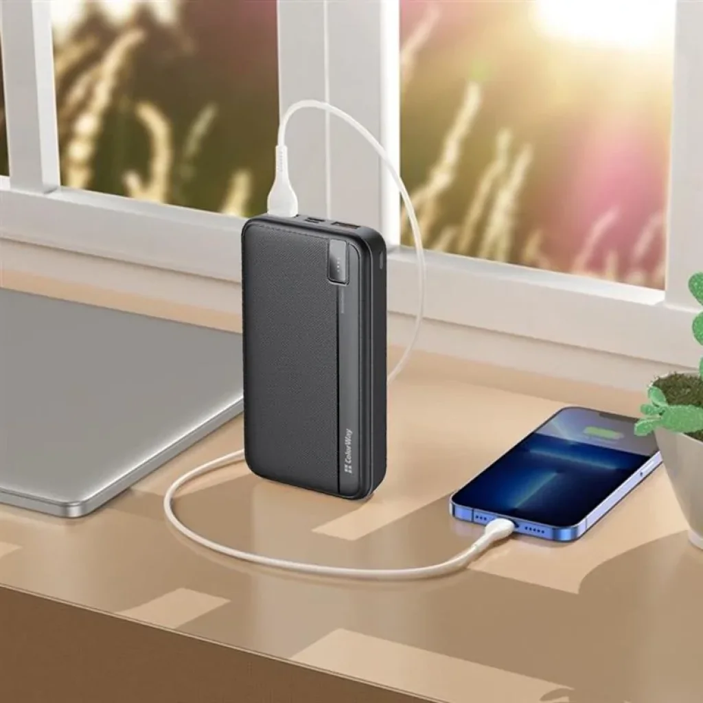 Зовнішній акумулятор ColorWay High-power 20000mAh Black (CW-PB200LPA4BK-PD) UA