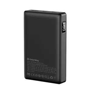 Зовнішній акумулятор ColorWay Powerful 20000mAh Black (CW-PB200LPA3BK-PDD) UA