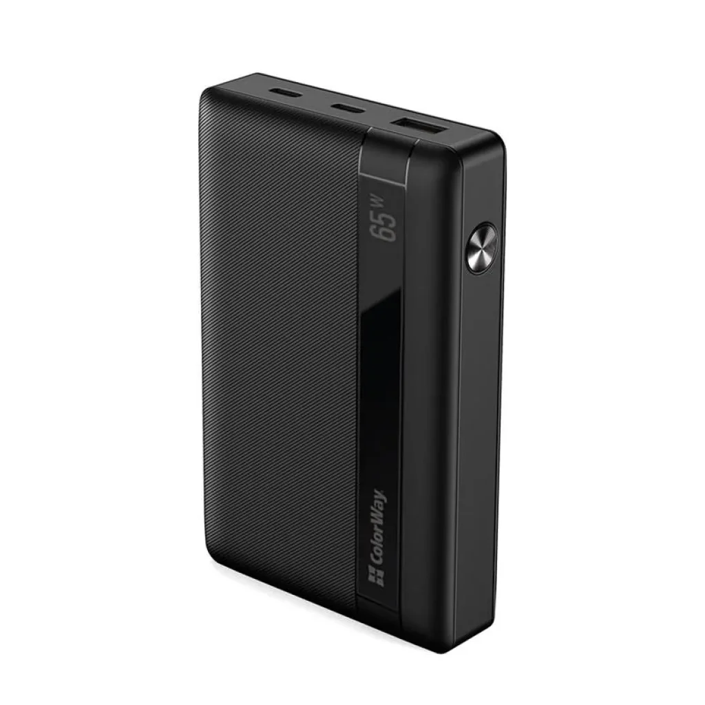 Зовнішній акумулятор ColorWay Powerful 20000mAh Black (CW-PB200LPA3BK-PDD) UA