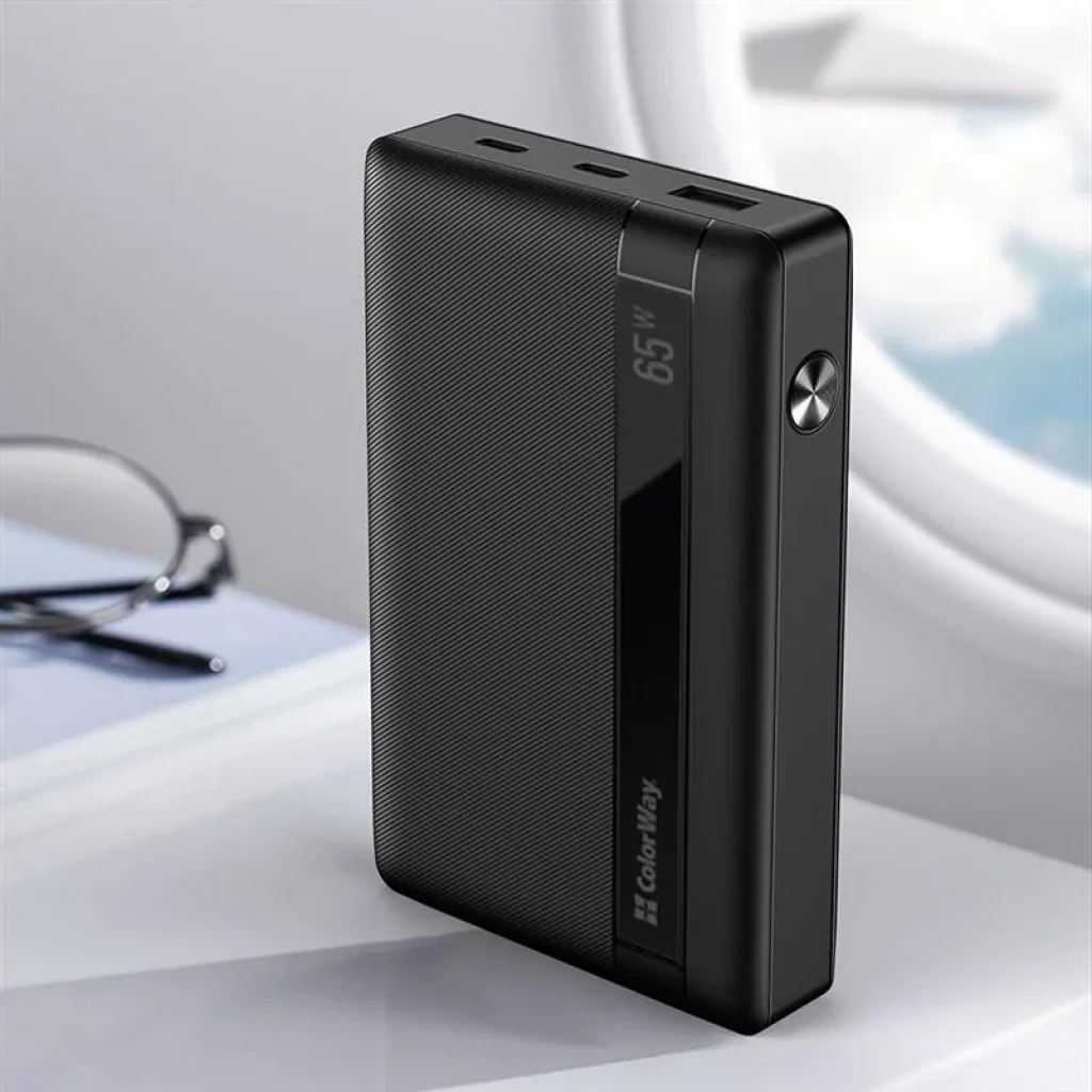 Зовнішній акумулятор ColorWay Powerful 20000mAh Black (CW-PB200LPA3BK-PDD) UA