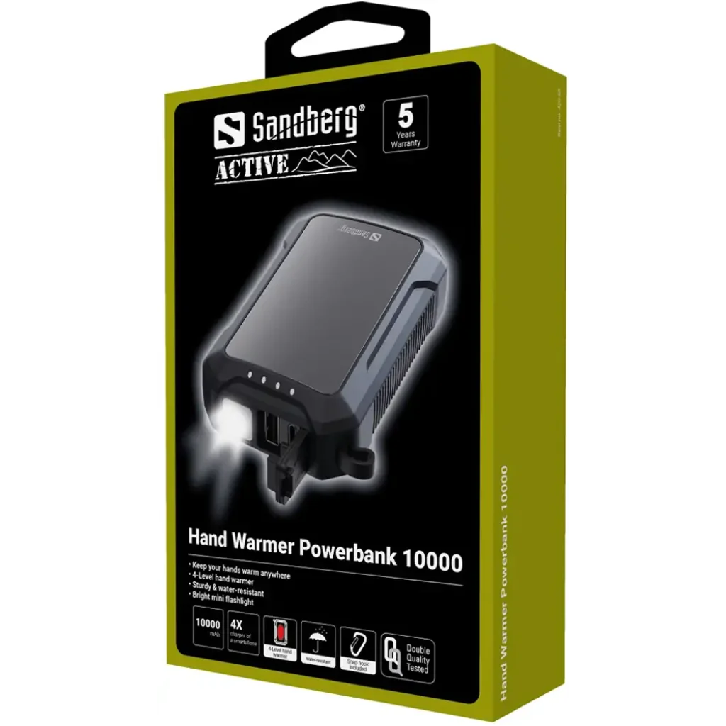 Внешний аккумулятор Sandberg Hand Warmer Powerbank 10000mAh Black (420-65) UA