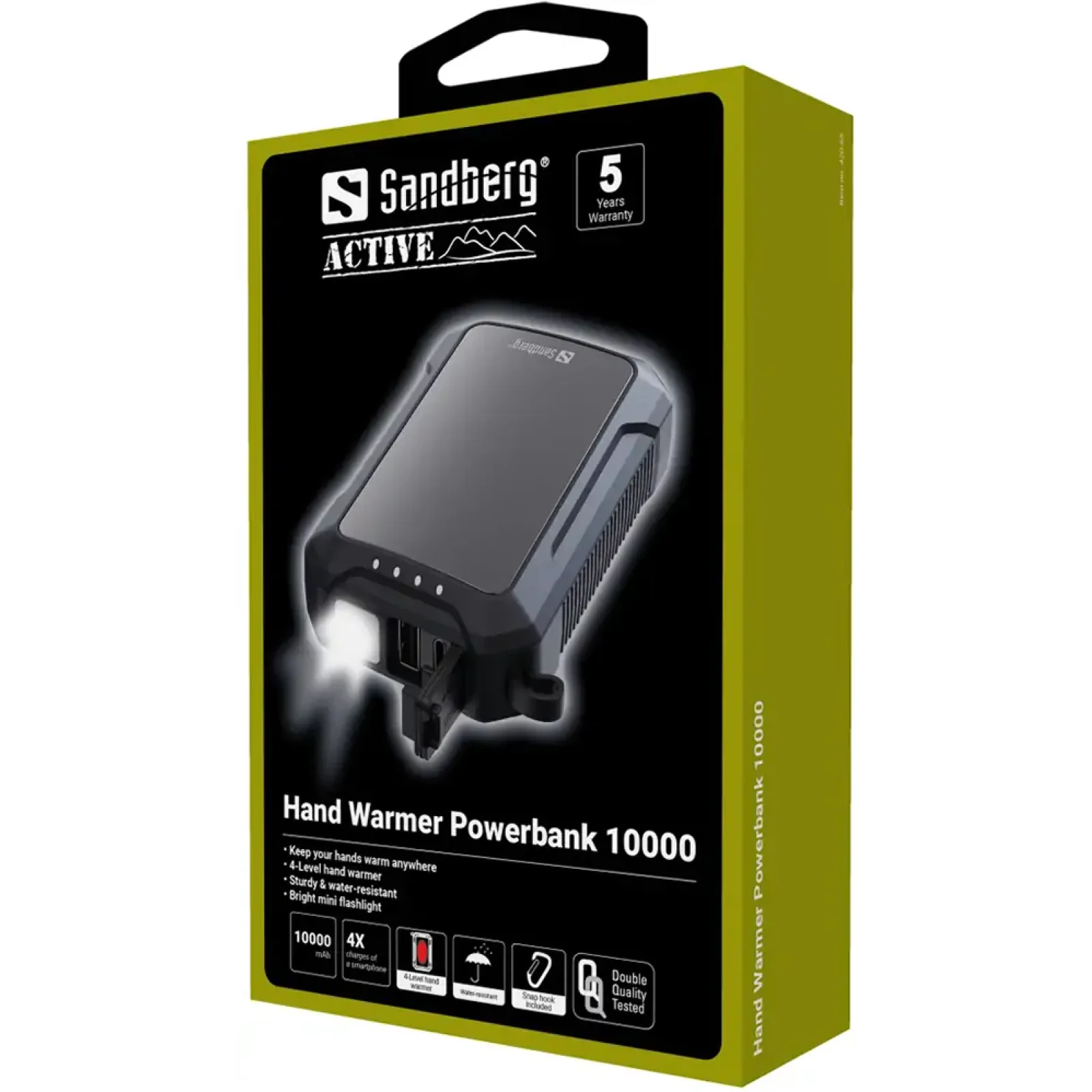 Зовнішній акумулятор Sandberg Hand Warmer Powerbank 10000mAh Black (420-65) UA