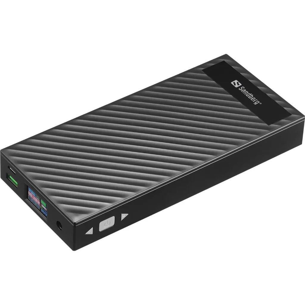 Зовнішній акумулятор Sandberg AlwaysOn Powerbank 30000mAh DC+PD 120W Black (420-88) UA