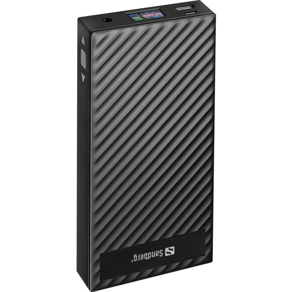 Зовнішній акумулятор Sandberg AlwaysOn Powerbank 30000mAh DC+PD 120W Black (420-88) UA