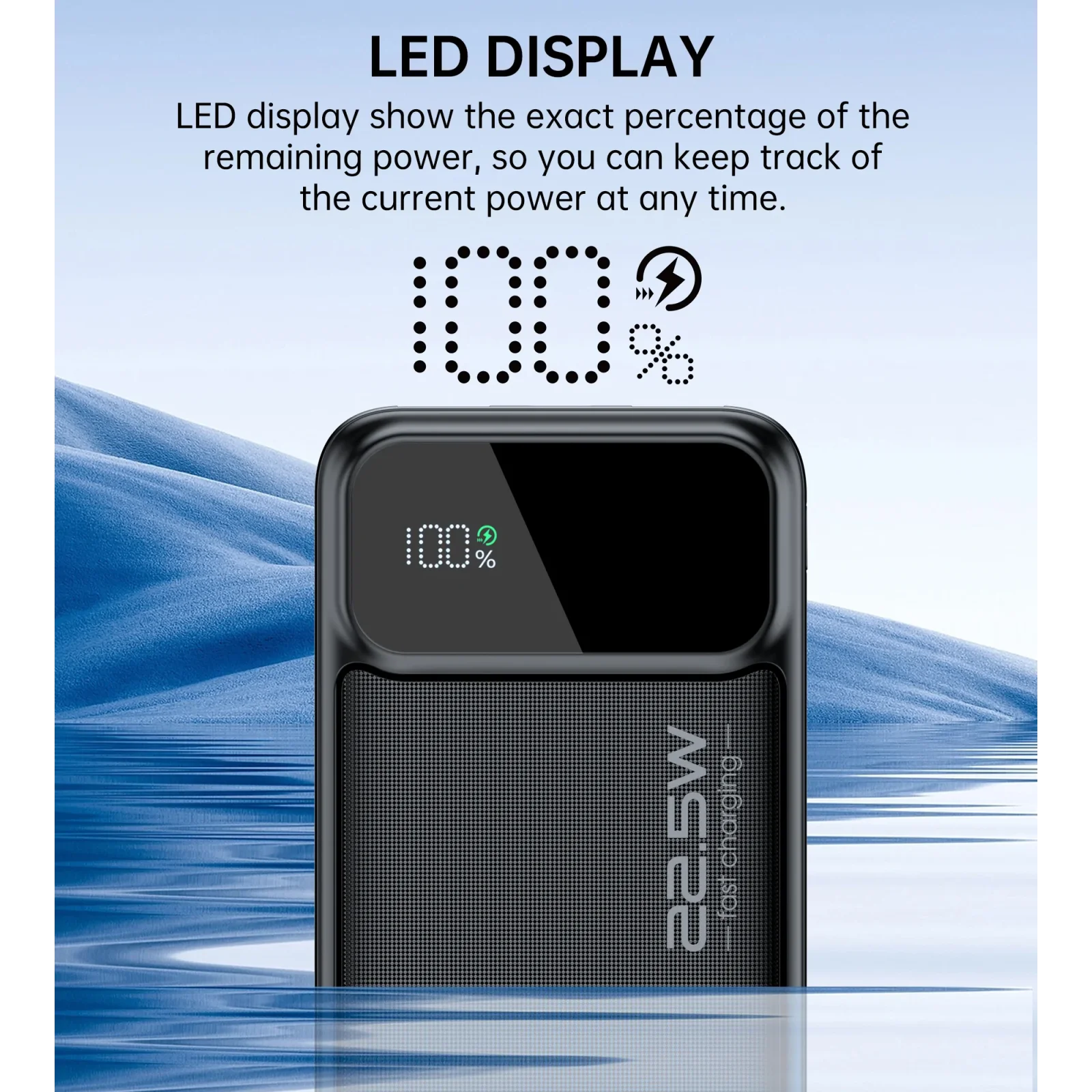 Зовнішній акумулятор Choetech B730 30000mAh Black (B730-BK) UA