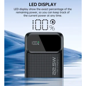 Зовнішній акумулятор Choetech B730 30000mAh Black (B730-BK) UA