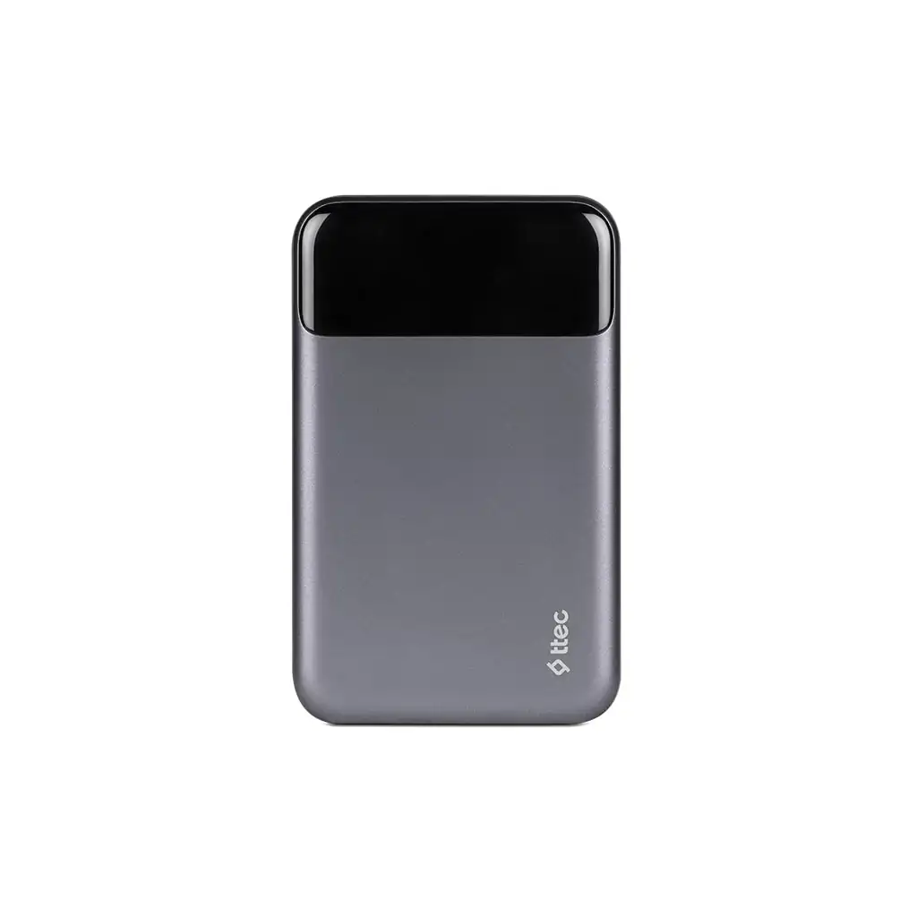 Зовнішній акумулятор Ttec 20000mAh ReCharger Pro LCD PD 130W Space Gray (2BB218UG) UA