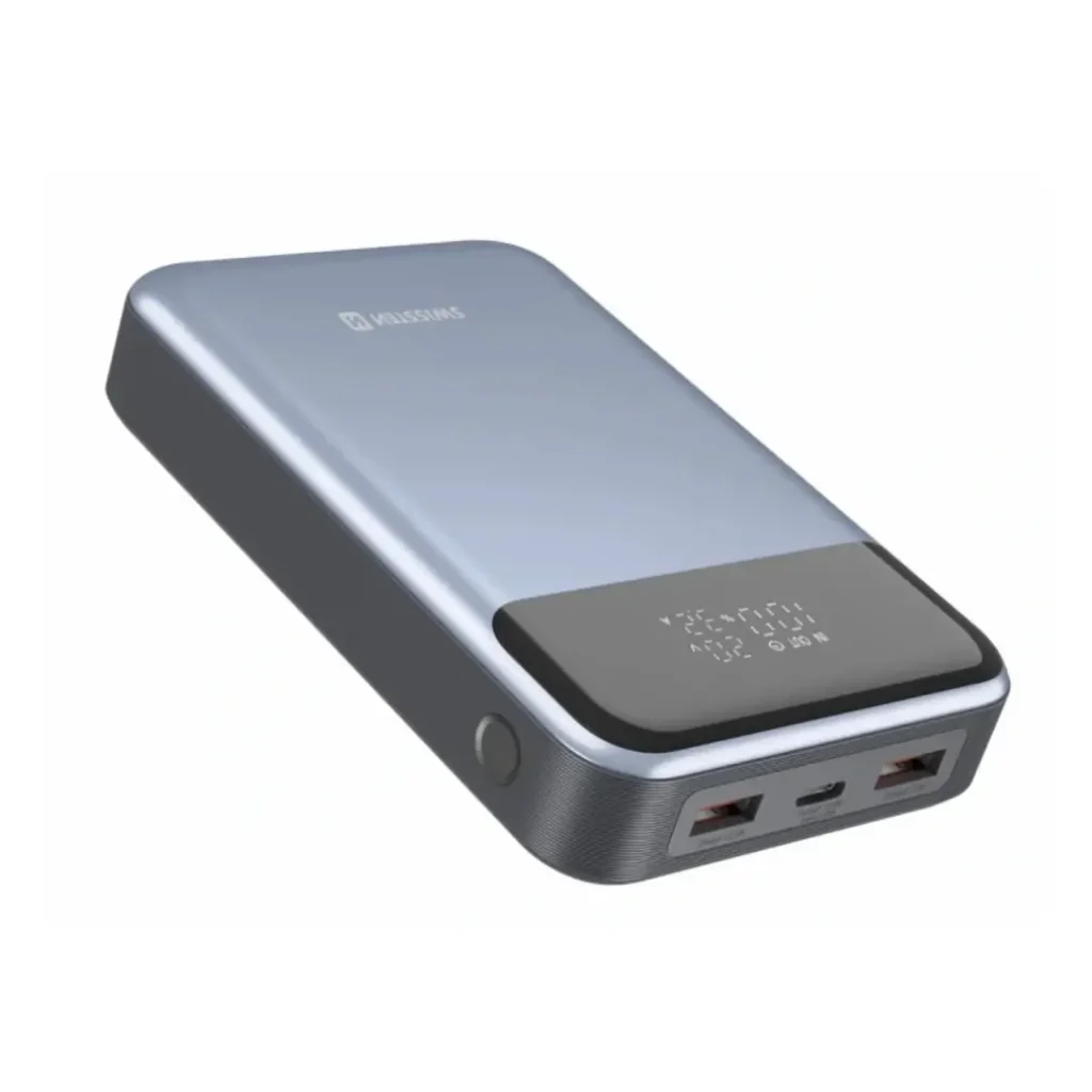 Зовнішній акумулятор Swissten 20000mAh 100W Black/Silver (8595217483781) UA