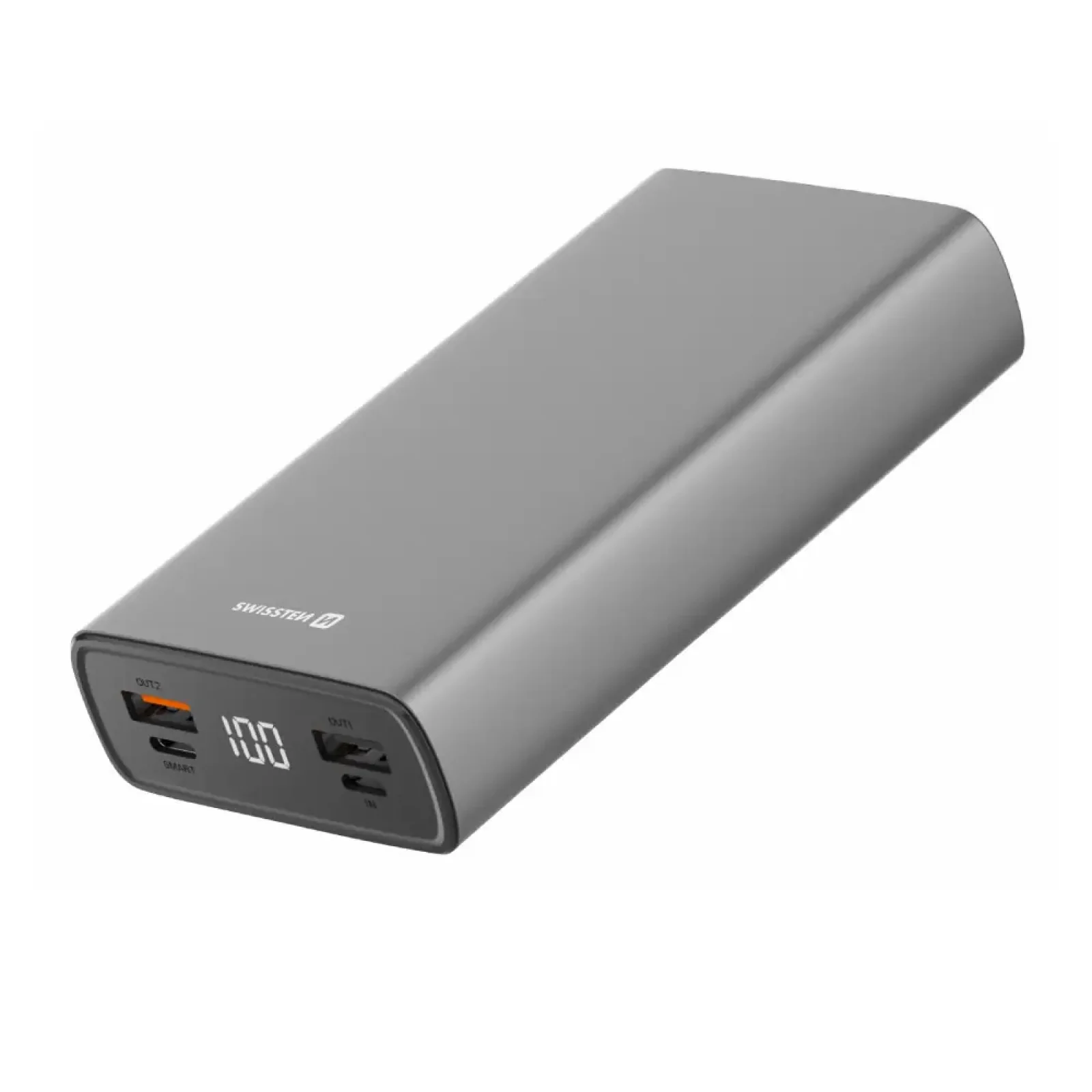 Зовнішній акумулятор Swissten 20000mAh 20W Grey (8595217479852) UA