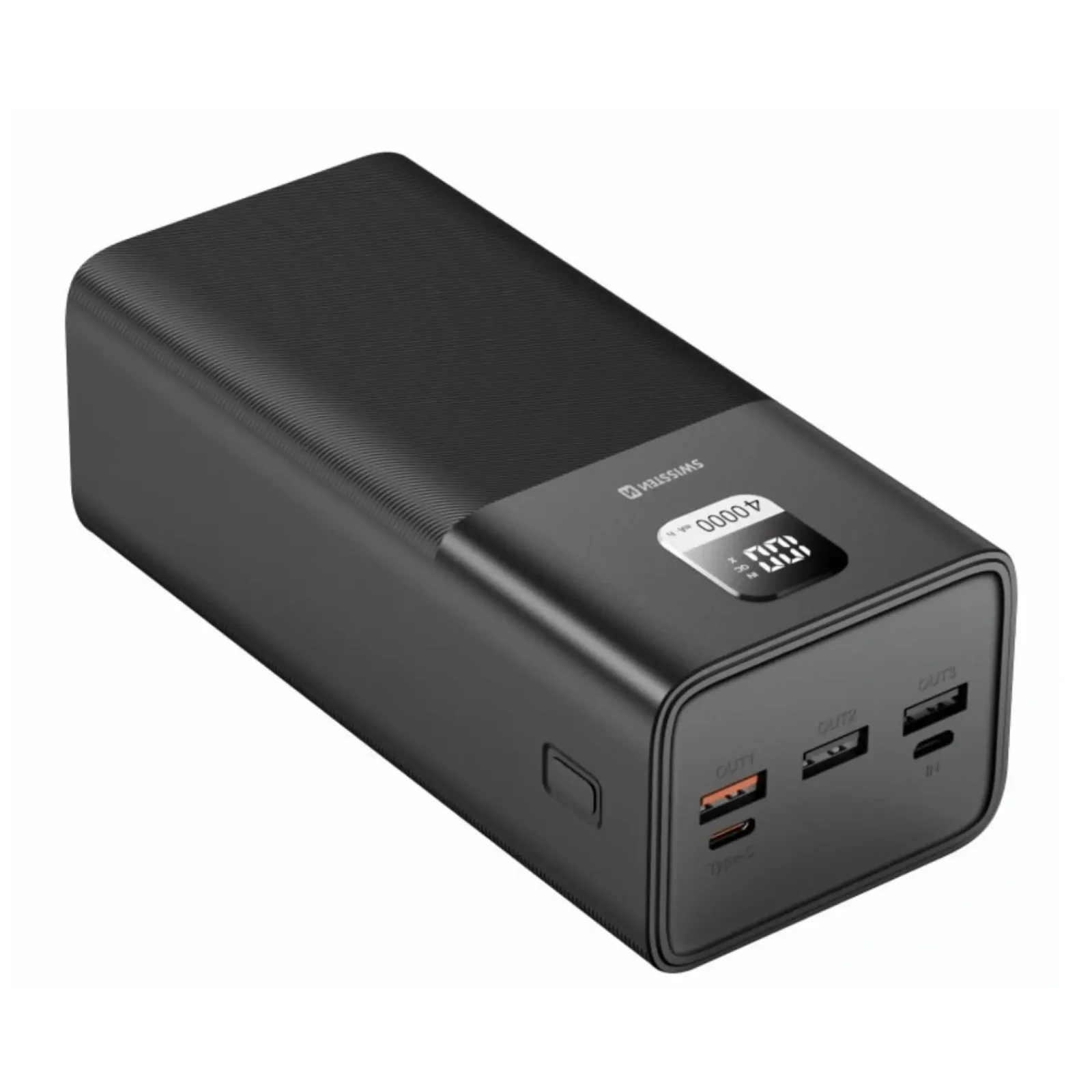 Зовнішній акумулятор Swissten 40000mAh 100W Black (8595217481275) UA