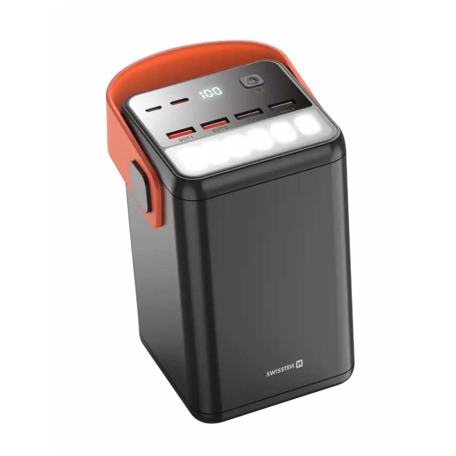 Зовнішній акумулятор Swissten 60000mAh 65W Black (8595217481299) UA