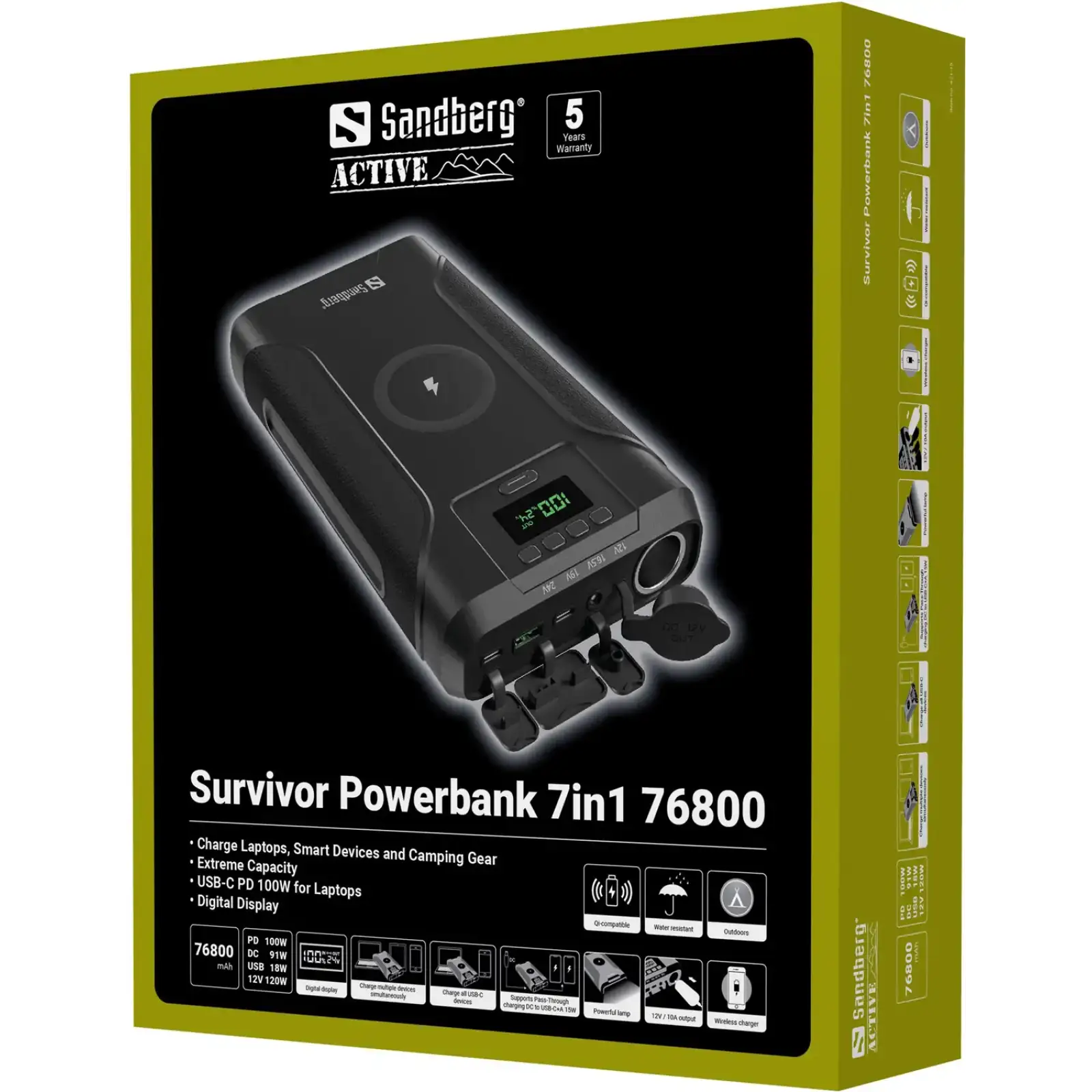 Зовнішній акумулятор Sandberg Survivor Powerbank 76800 mAh (421-15) UA