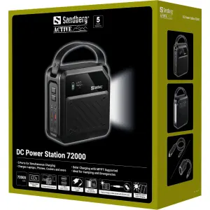 Зовнішній акумулятор Sandberg DC Power Station 72000mAh Black (421-22) UA