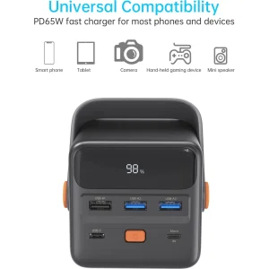 Зовнішній акумулятор Choetech B664 50000mAh Black (B664-CCBE) UA