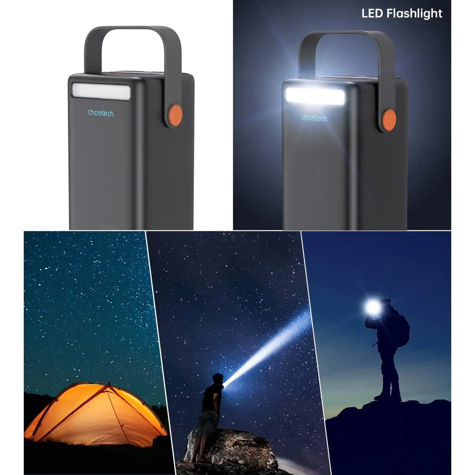 Зовнішній акумулятор Choetech B664 50000mAh Black (B664-CCBE) UA