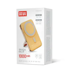 Внешний аккумулятор ColorWay 15W MagSafe & Watch Wireless 10000mAh Amber (CW-PB100LPA2Y-WPDD) UA
