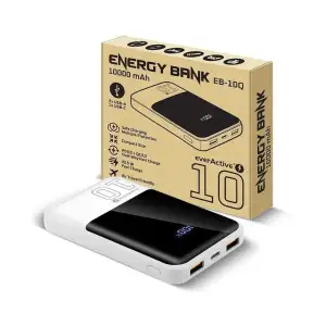 Зовнішній акумулятор everActive EB-10Q 10000mAh White UA