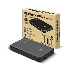 Зовнішній акумулятор everActive EB-11QB 10000mAh Black UA