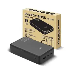 Зовнішній акумулятор everActive EB-22QB 20000mAh Black UA