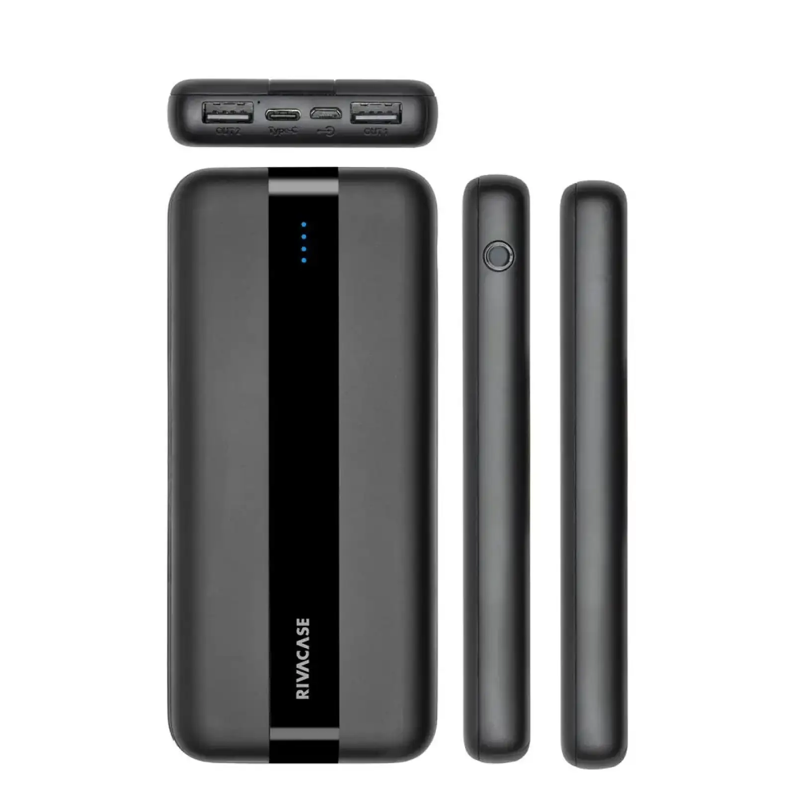 Зовнішній акумулятор Rivacase Rivapower 10000mAh Black (VA2041) UA