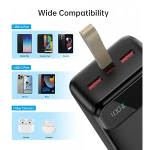 Зовнішній акумулятор Choetech B730 30000mAh Black (B730-ACBK) UA