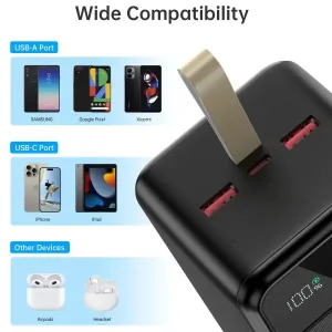 Зовнішній акумулятор Choetech 50000mAh Black (B732-ACBK) UA