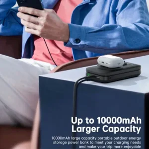 Зовнішній акумулятор Choetech Magnetic 10000mAh Qi-2 15W Black (B750-CCBK) UA