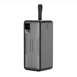 Зовнішній акумулятор ColorWay Digital Display 50000mAh Black (CW-PB500LPC5BK-PDD) UA