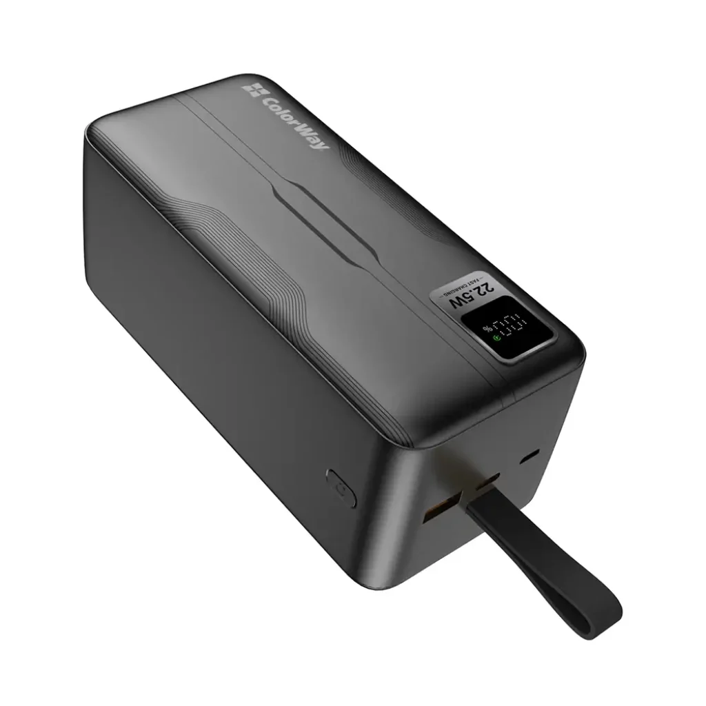Зовнішній акумулятор ColorWay Digital Display 50000mAh Black (CW-PB500LPC5BK-PDD) UA
