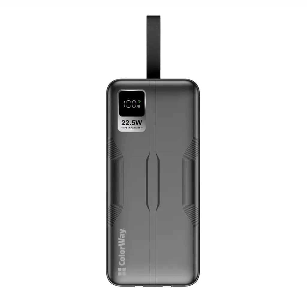 Зовнішній акумулятор ColorWay Digital Display 50000mAh Black (CW-PB500LPC5BK-PDD) UA