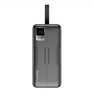 Зовнішній акумулятор ColorWay Digital Display 50000mAh Black (CW-PB500LPC5BK-PDD) UA