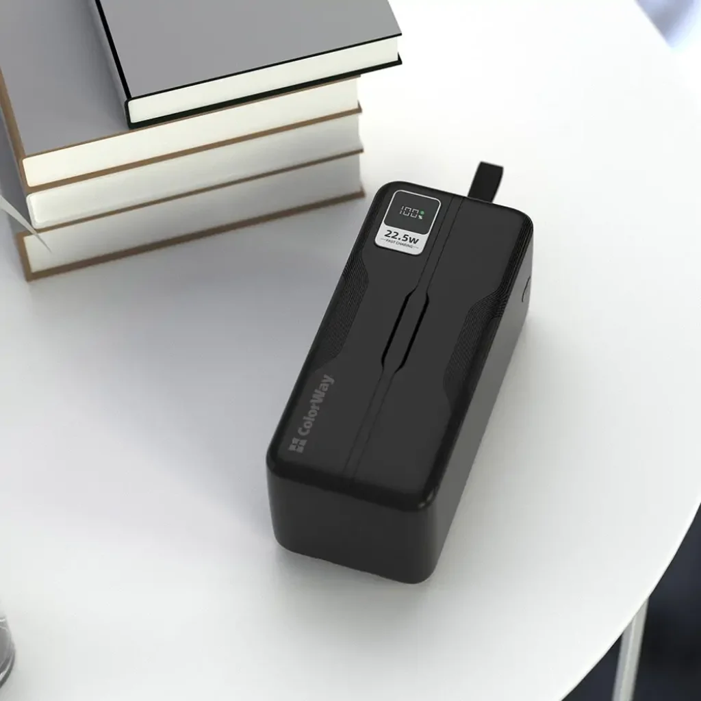 Зовнішній акумулятор ColorWay Digital Display 50000mAh Black (CW-PB500LPC5BK-PDD) UA