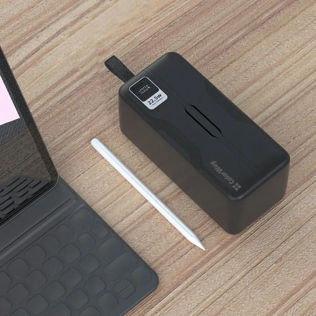 Зовнішній акумулятор ColorWay Digital Display 50000mAh Black (CW-PB500LPC5BK-PDD) UA