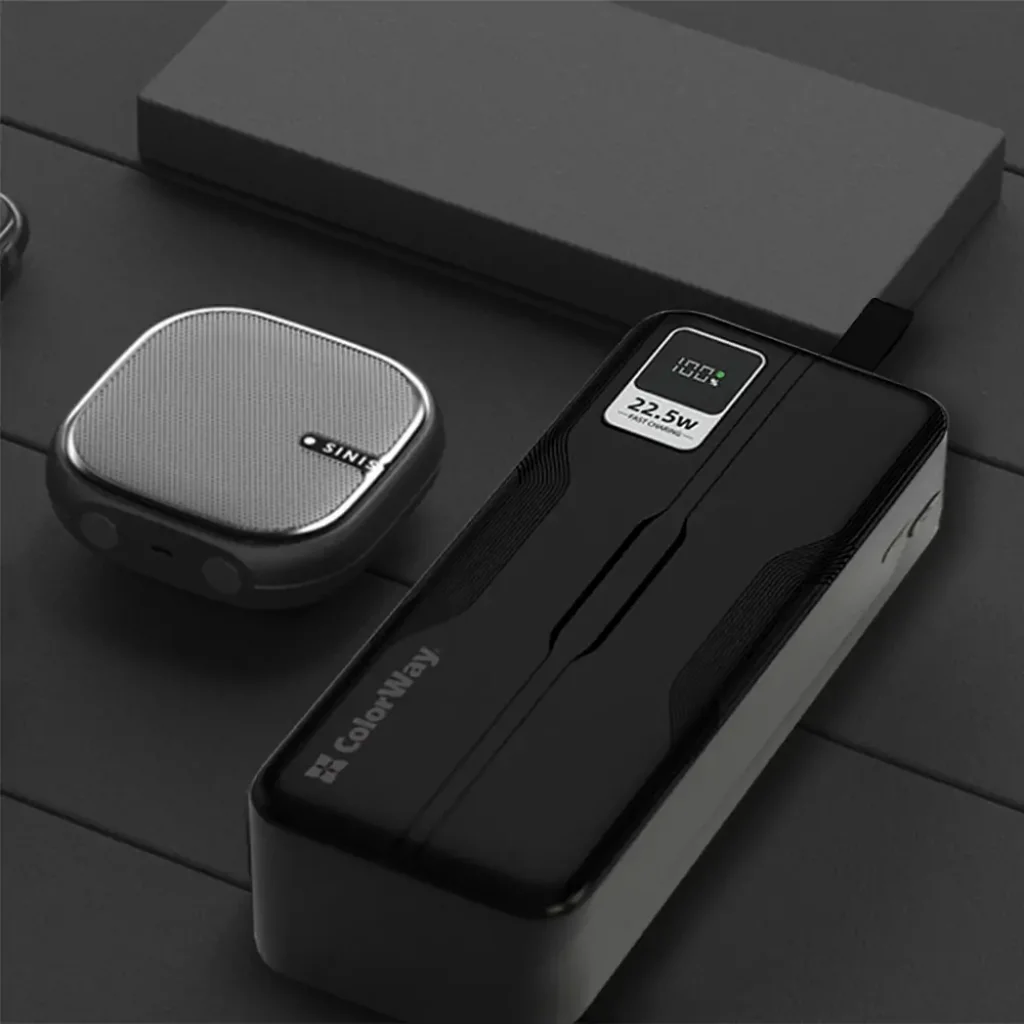Зовнішній акумулятор ColorWay Digital Display 50000mAh Black (CW-PB500LPC5BK-PDD) UA