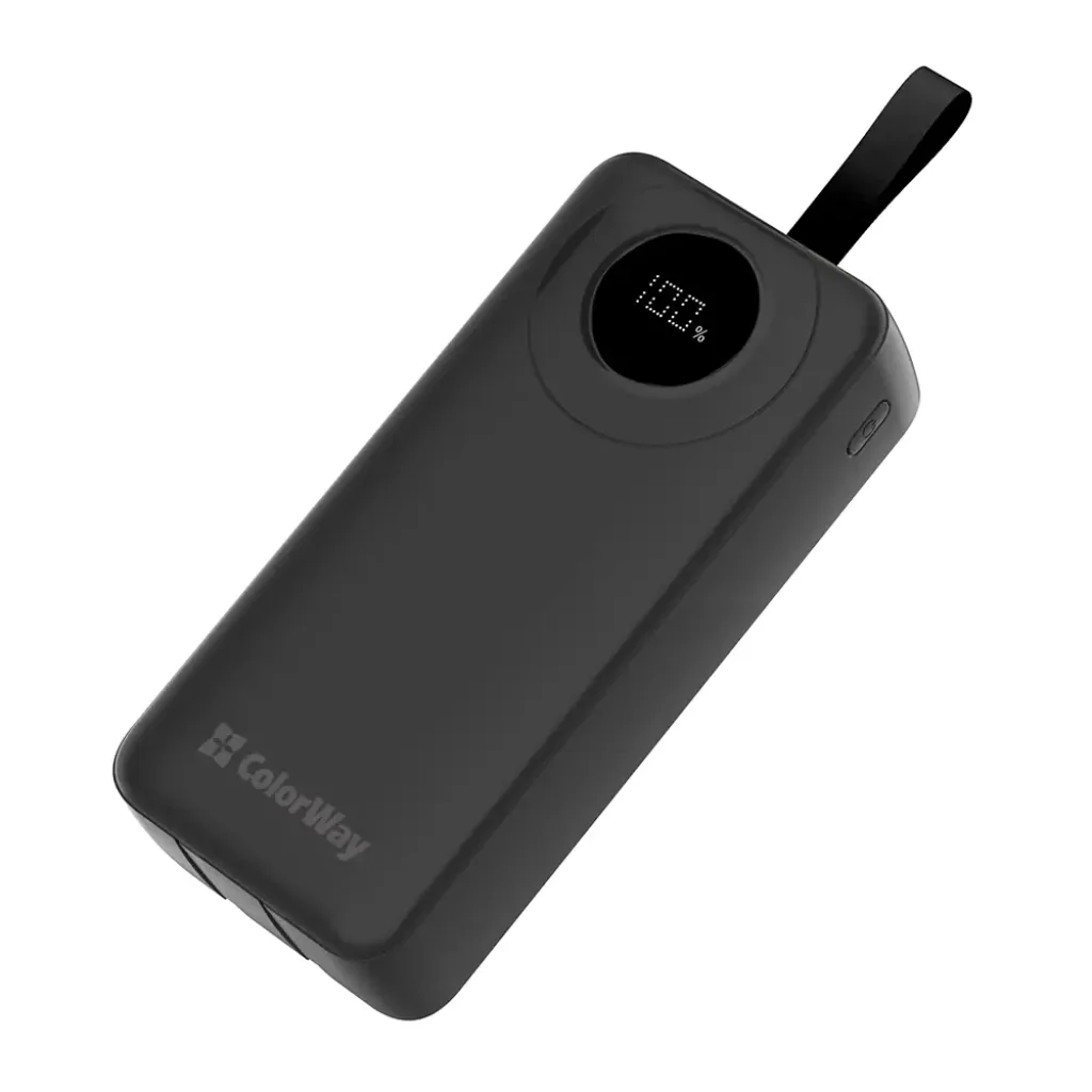 Зовнішній акумулятор ColorWay EnergyPlus 30000mAh Black (CW-PB300LPB4BK-PDD) UA