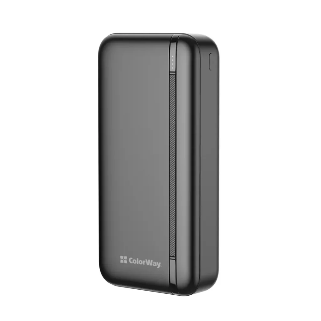Зовнішній акумулятор ColorWay Portable Charger 20000mAh Black (CW-PB200LPB4BK-PD) UA