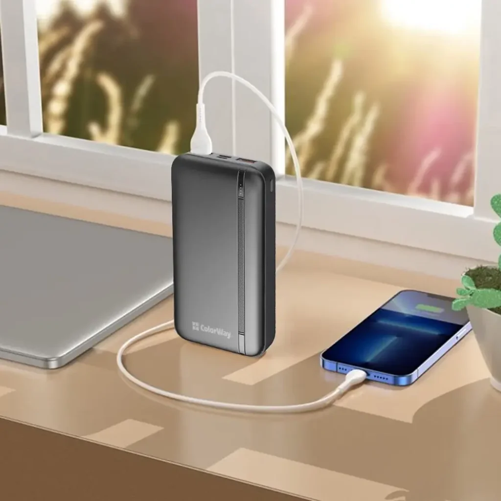 Зовнішній акумулятор ColorWay Portable Charger 20000mAh Black (CW-PB200LPB4BK-PD) UA