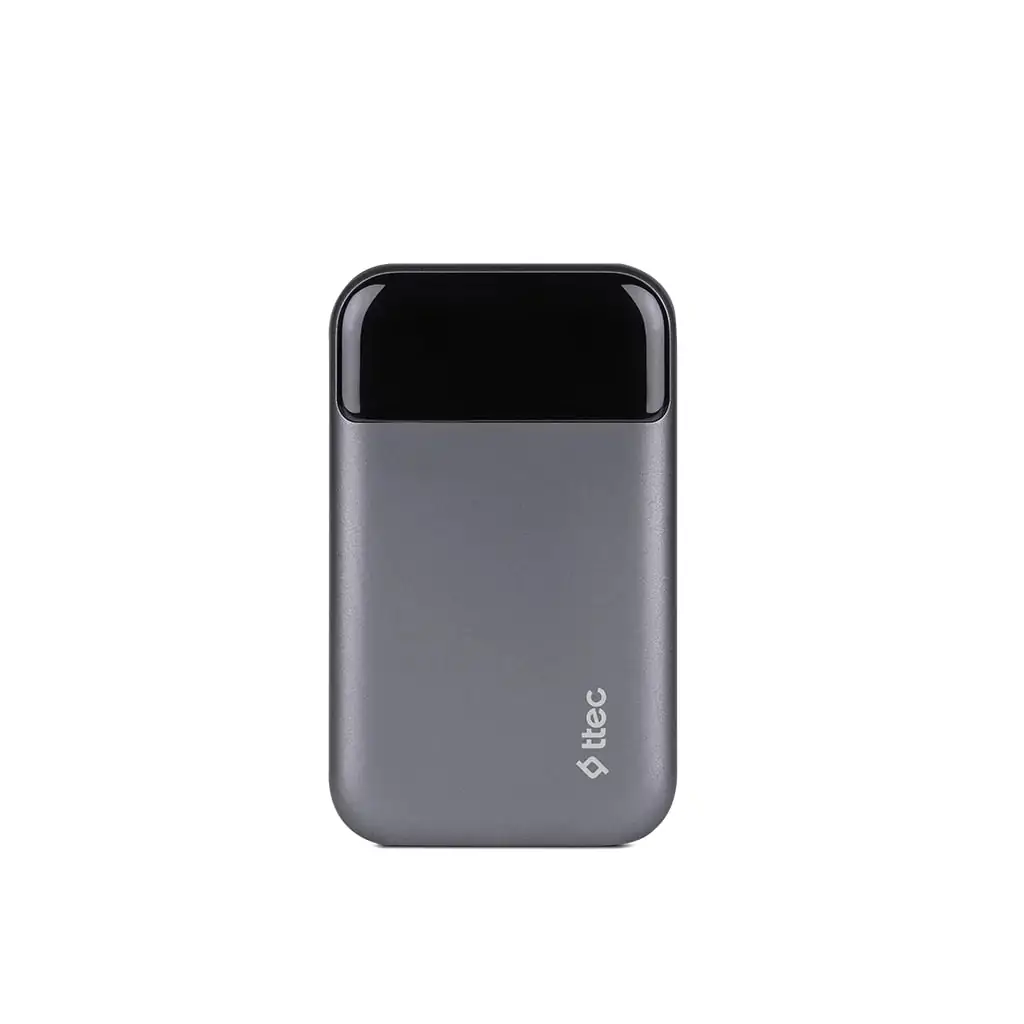 Зовнішній акумулятор Ttec 10000mAh ReCharger Pro LCD PD 30W Space Gray (2BB214UG) UA