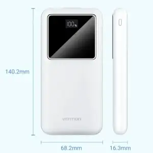 Зовнішній акумулятор Vention 10000mAh PD QC 3.0 White (FHKW0) UA